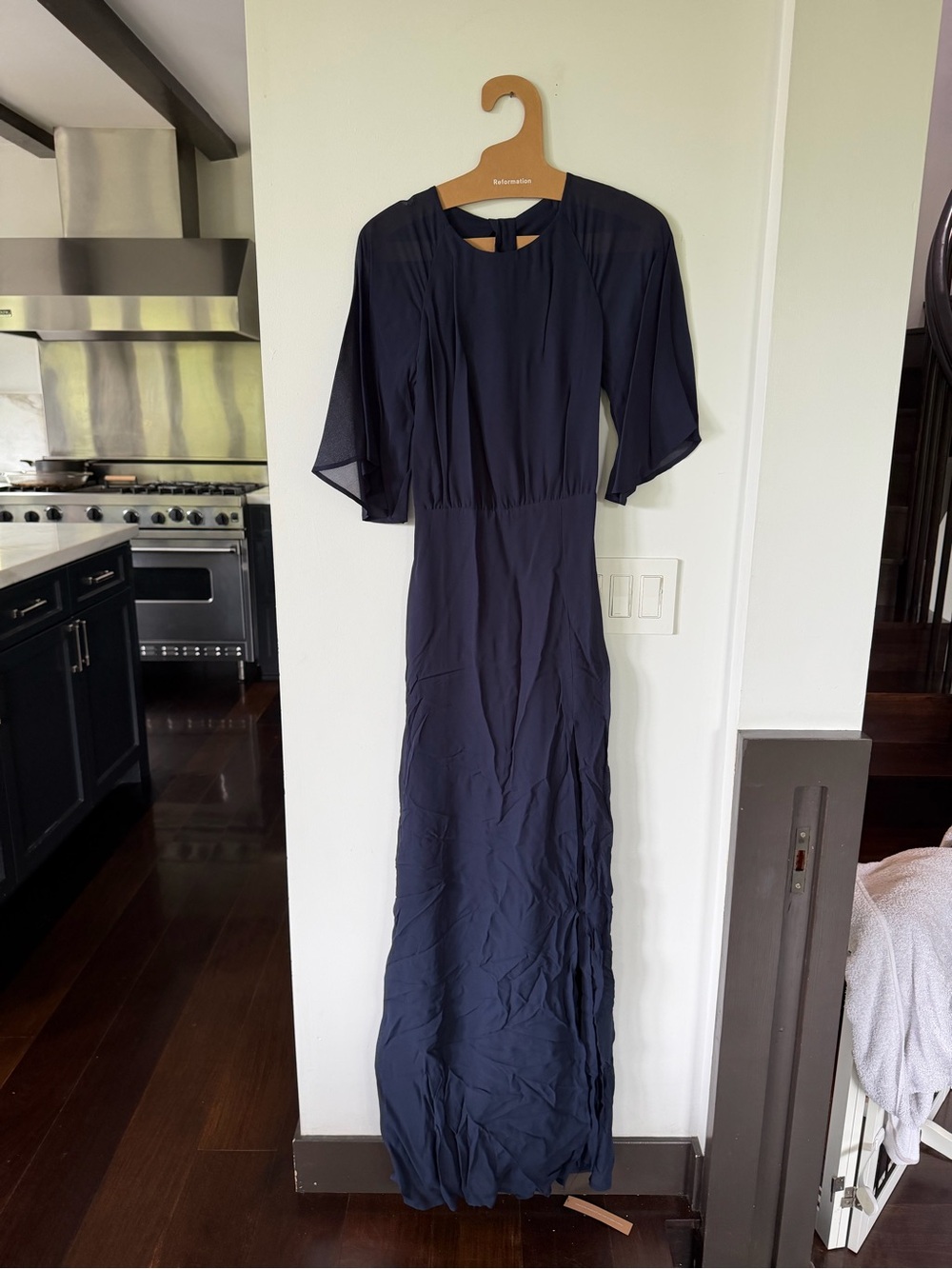 Reformation Pansy Dress in Navy